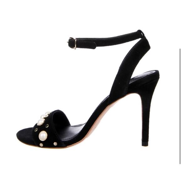SANDRO NINA PEARLS HEELS (BLACK) SIZE 39 New in box - Picture 3 of 15